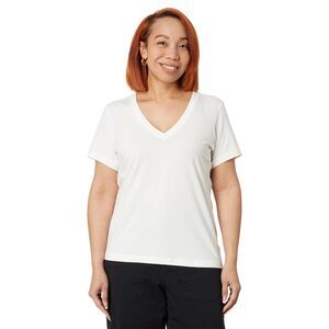 Label, Women, Go-to Vee Regular T-Shirt, LG, One Size